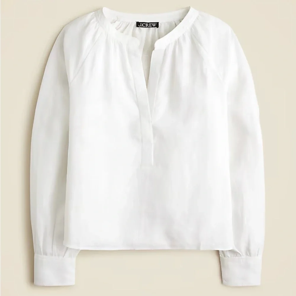 J. Crew Cabana Top Linen - Picture 1 of 4